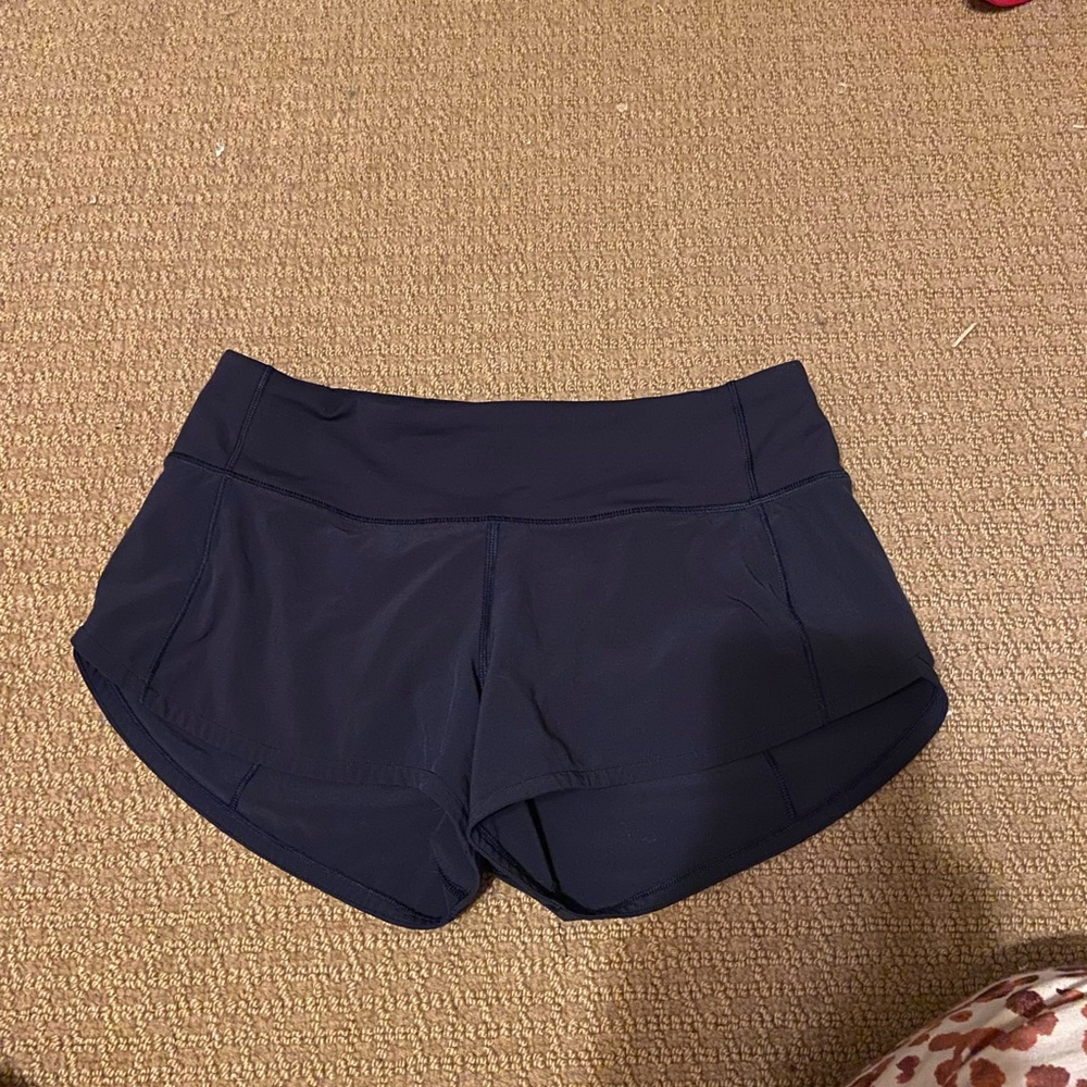 Navy blue lululemon shorts